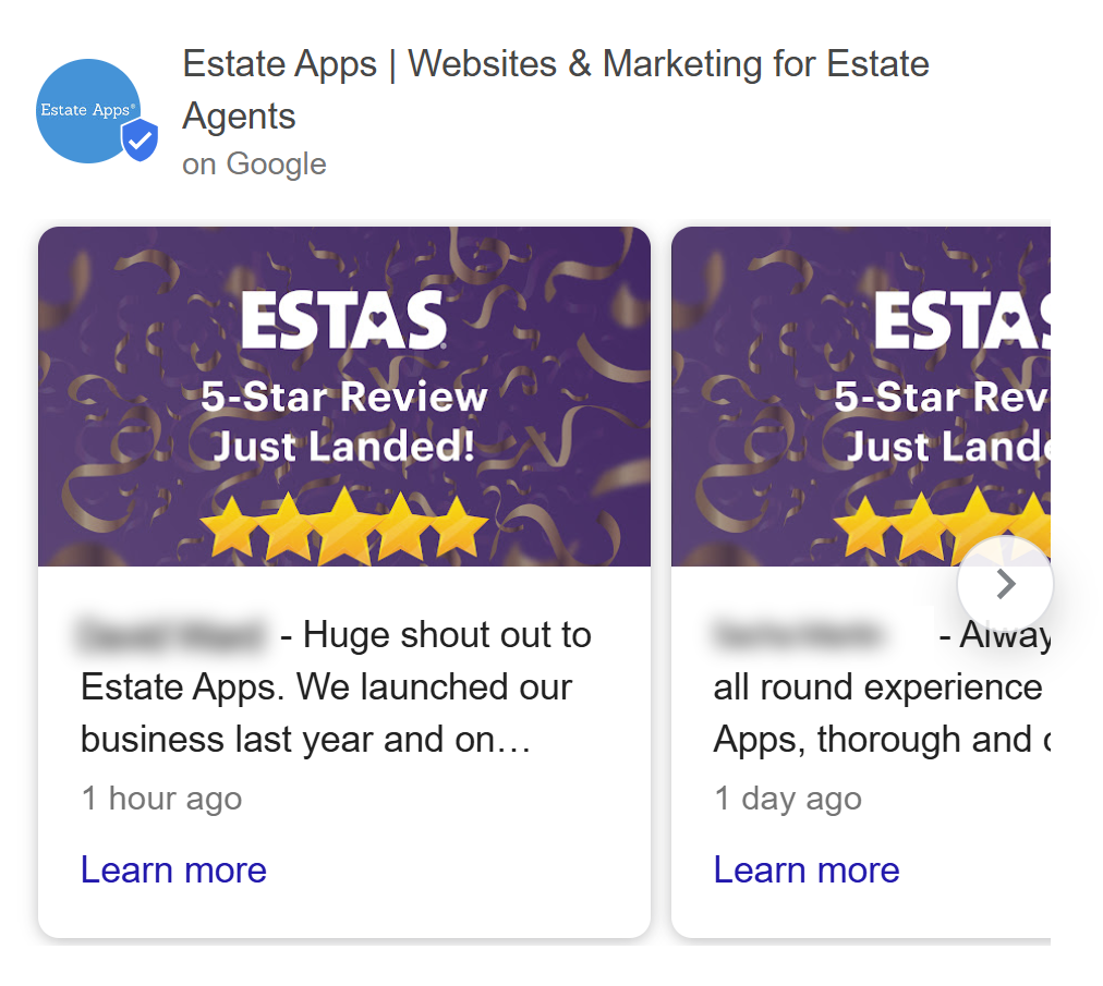 ESTAS reviews in Google Business Profile